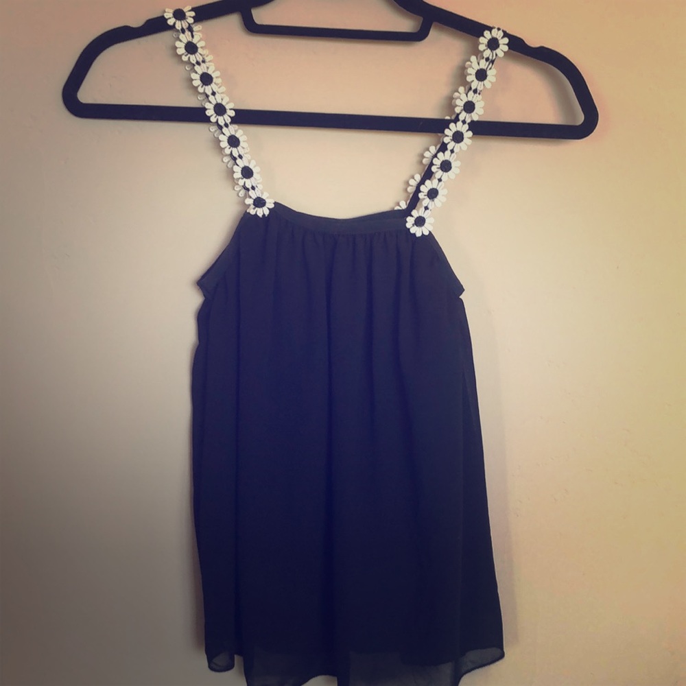 Flower strapped top